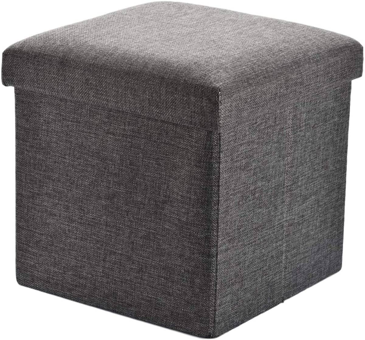新品 送料無料 Muslish スツール オットマン 足置き 収納ボックス 踏み台 一台多役 フットレスト 折りたたみ グレー 30x30x30 の落札情報詳細 ヤフオク落札価格情報 オークフリー スマートフォン版