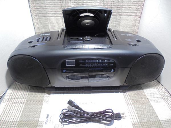 CASIO CD-650W CDダブルラジカセ 大型 幅56cm／一部難点あり現時点動作