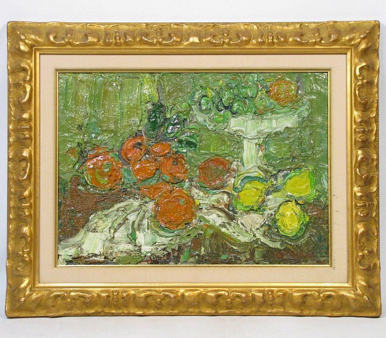 アンドレ・コタボ（Andre Cottavoz ） 「オレンジとレモン」 額装8号