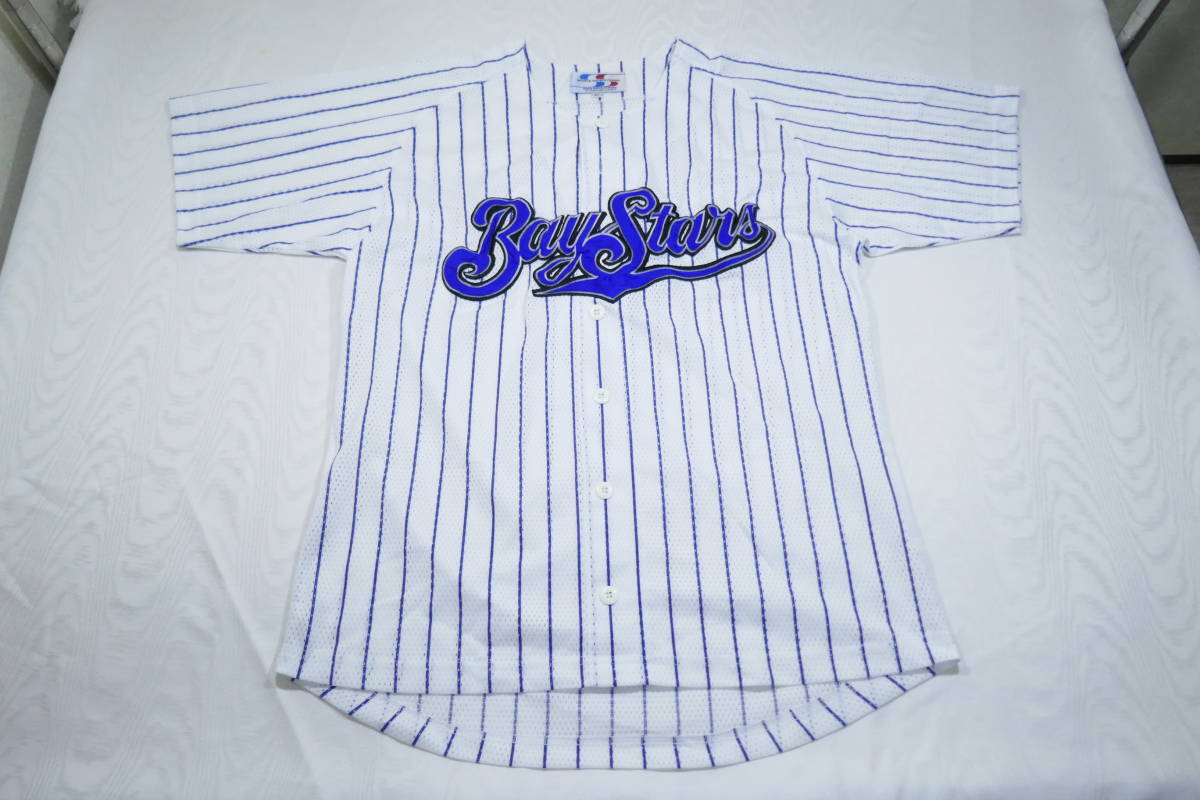 【極美品】横浜ベイスターズ ユニフォーム（シャープ産業製／Mサイズ） 極美横浜ベイスターズ ユニフォーム(シャープ産業製Mサイズ)（極