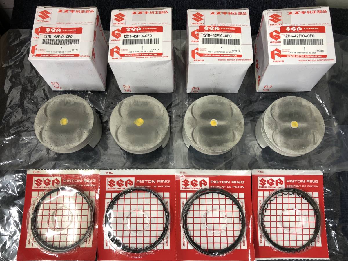 GSX400E ザリ ゴキ　ピストン 楽天市場】GSX400Eザリ/ゴキ用 ピストンリング 純正 廃番