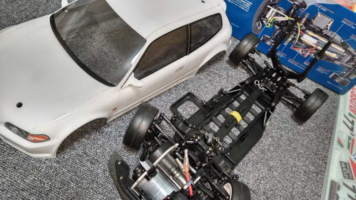 タミヤ TAMIYA FF03シャーシ CASTROL HONDA CIVIC VTI 組み立て済み 未