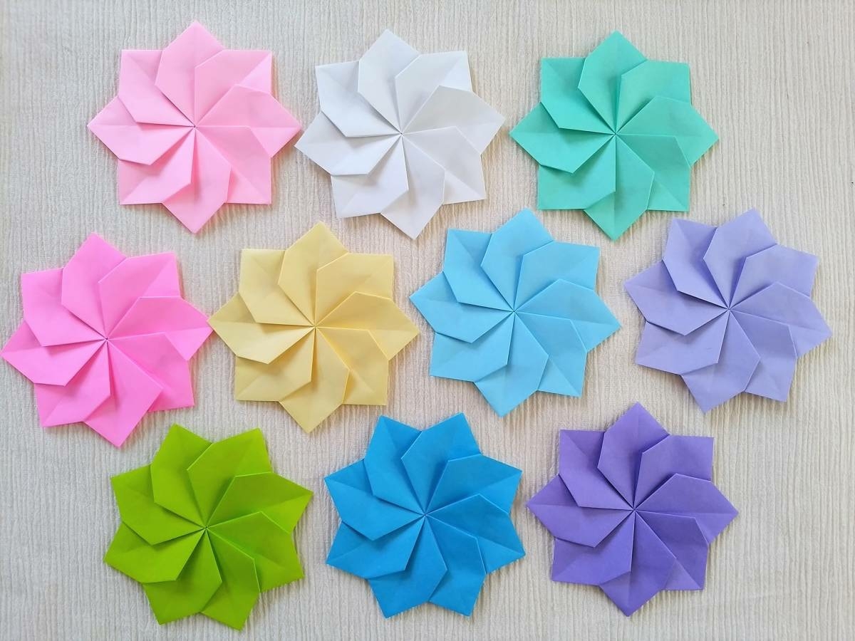 新品 折り紙 ハンドメイド 花 パステルカラー 10個 10cm 3 壁面飾り イベント ラッピング メダル の落札情報詳細 ヤフオク落札価格情報 オークフリー スマートフォン版