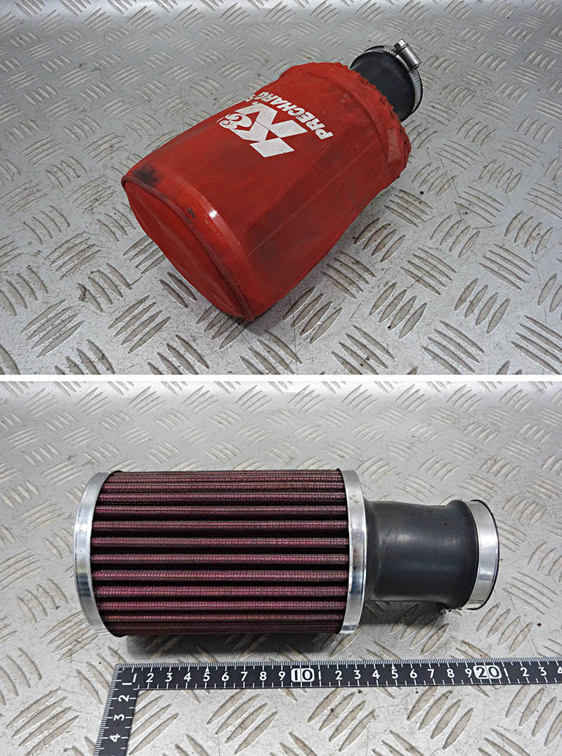 SR400 1JR 不明社外 パワーフィルター/K&Nエアクリカバー d29-14s6