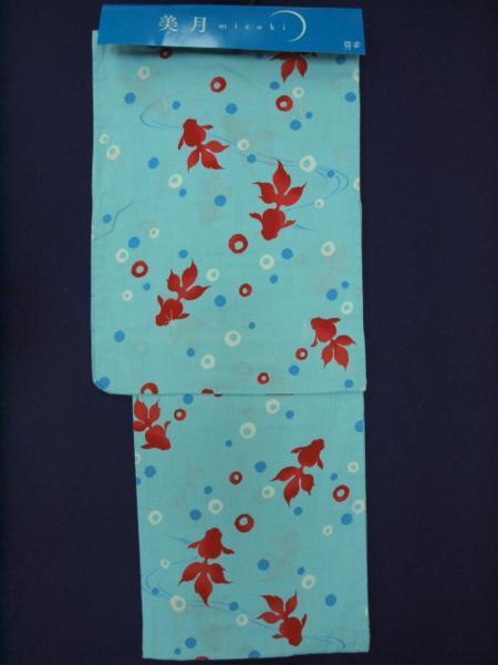 新品 新品 0611 大幅値下げ 山本美月mizuki 綿麻浴衣 水色 金魚柄 レターパック可 の落札情報詳細 ヤフオク落札価格情報 オークフリー スマートフォン版