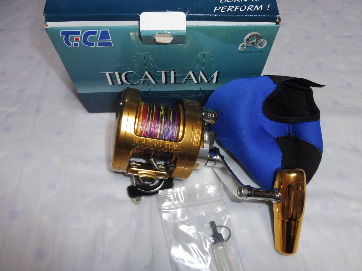 TICA TEAM ST16NH レバードラグリール　ベイトリール TICA(ティカ) TICA TEAM ST16H(G) ST16H(G)｜アウトドア用品