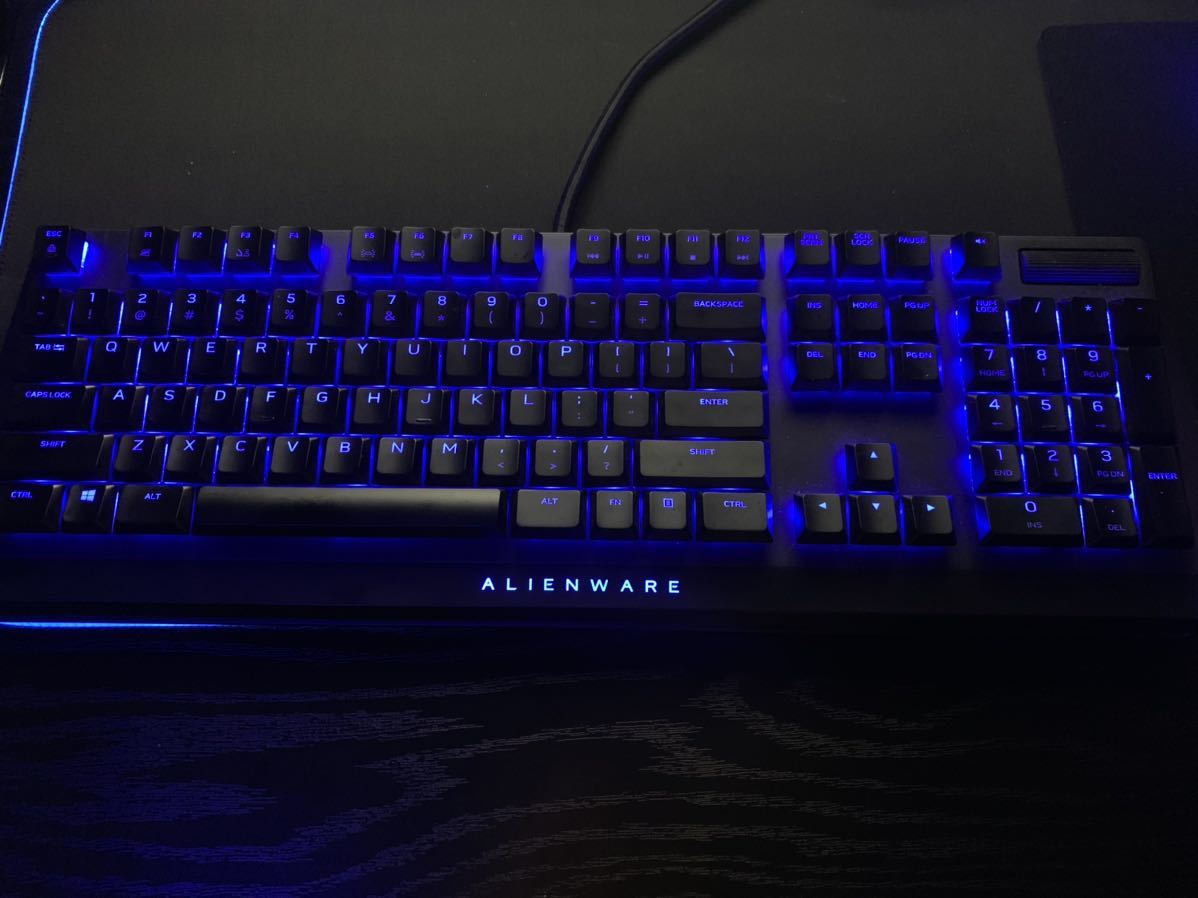 新作販売 Dell Computers Alienware ロープロファイル ゲーミングキーボード メカニカル Cherrymx赤軸 英語配列 Aw510k ダークサイドオブザムーン 2年保証 Fucoa Cl