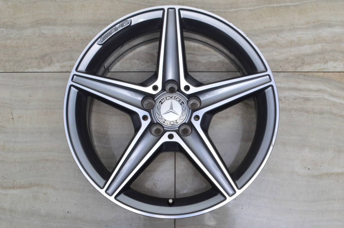 ホイール良好品 ベンツ W205 Cクラス Amgライン 純正 18in 7 5j 44 Pcd112 品番 A2054011100 補修ベース カスタムベース 交換用にも の落札情報詳細 ヤフオク落札価格情報 オークフリー スマートフォン版