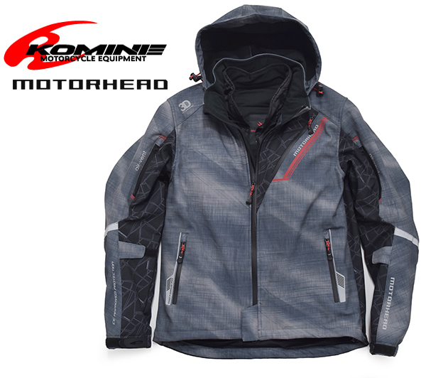 KOMINE デザイン　MOTORHEAD 3Dウインターパーカー モーターヘッド コミネ MOTORHEAD KOMINE ウインターパーカー