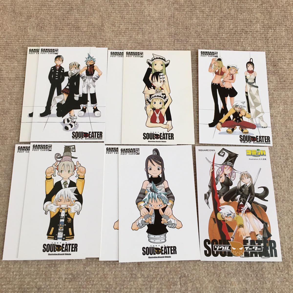 188*SOUL EATER ポストカード、ステッカー15枚セット まとめて レア
