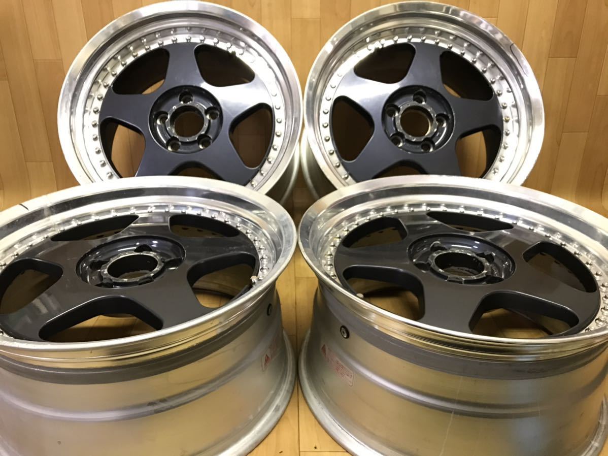 17インチ　9J+35 ディスモンド　ケーニッヒ　リムセット　深リム　送料分 17インチ 9J+35 ディスモンド ケーニッヒ リムセット 深リム 送料分 17