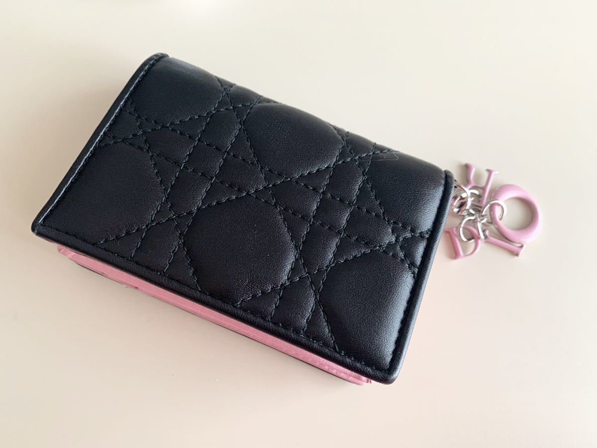 極美品 かみあわ Christian Dior カードケース 名刺入れ トロッター 金具