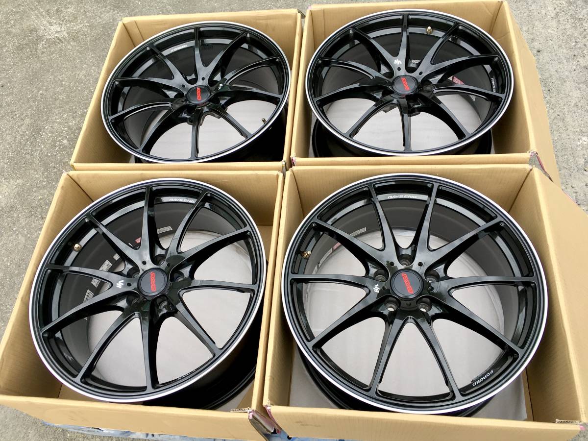 RAYS ボルクレーシングG25CB19インチ8J+48 PCD112 5穴4本 綺麗 鍛造軽量 19インチ レイズ RAYS VOLK RACING ボルクレーシング