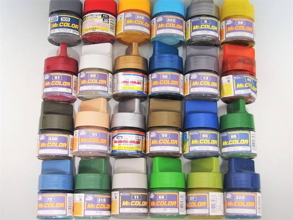 ガイアノーツ、Mr.COLOR、タミヤなど　塗料セット(引退品) ガイアノーツ、Mr.COLOR、タミヤなど 塗料セット(引退品) （GSI