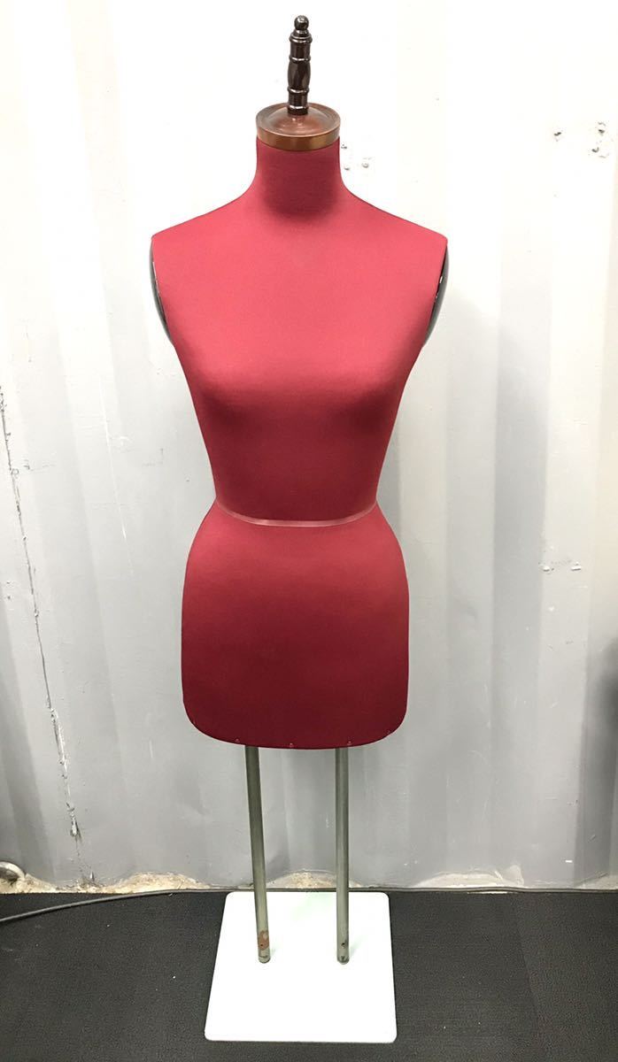 ホソカワ トルソー レディース マネキン 赤 黒 ボディ 木製ヘッドキャップ付き 腕なし スタンド 店舗什器 ディスプレイ 7号程度 の落札情報詳細 ヤフオク落札価格情報 オークフリー スマートフォン版