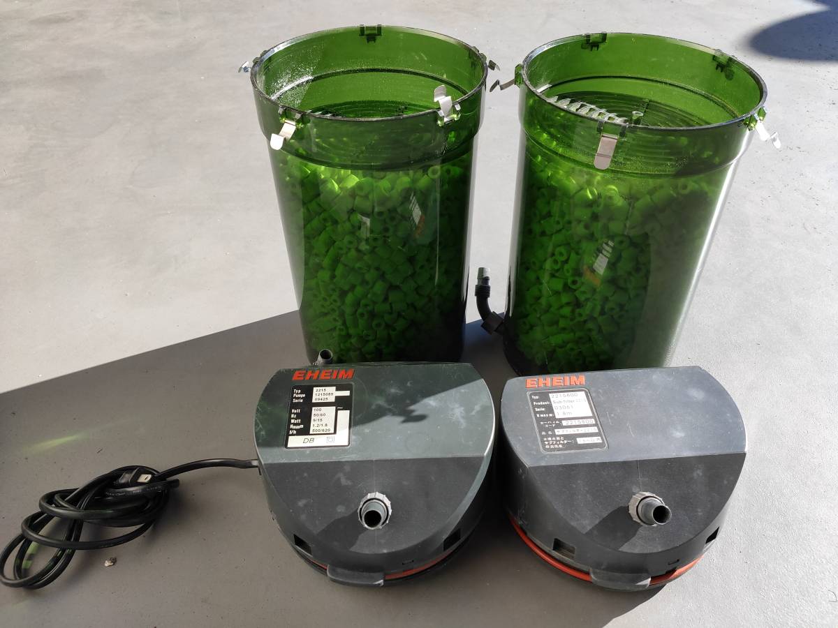 エーハイム2215 本体とサブフィルターのセット ろ材付き の落札情報詳細 ヤフオク落札価格情報 オークフリー スマートフォン版