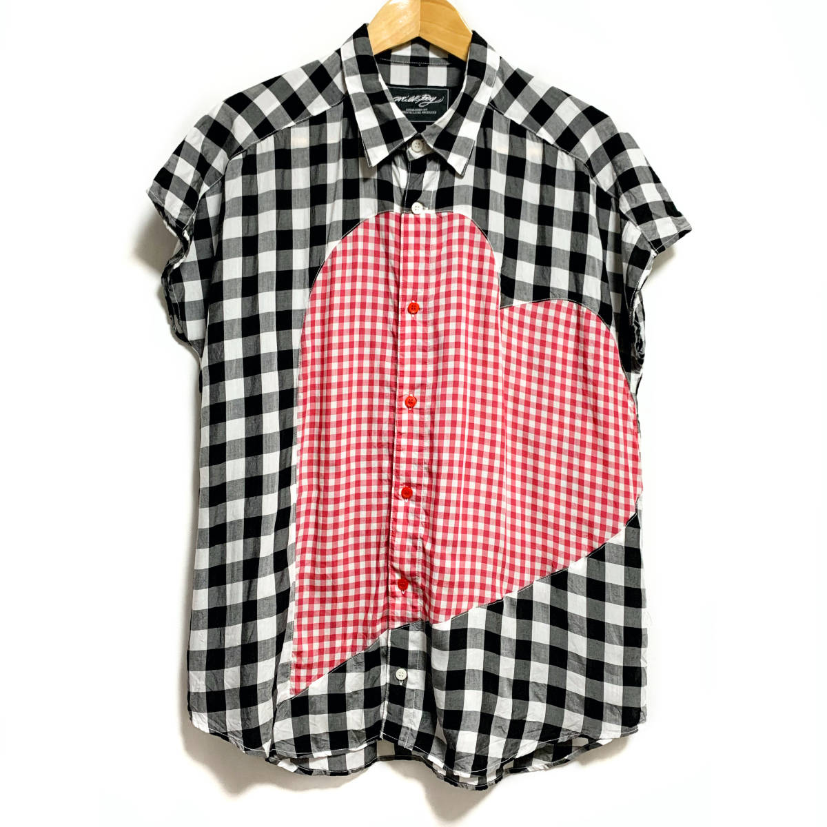 人気 Milkboy ミルクボーイ ギンガムチェック シャツ ハート Heartシャツ ハートシャツ レディース フレンチスリーブ 半袖 薄手 透け感 の落札情報詳細 ヤフオク落札価格情報 オークフリー スマートフォン版