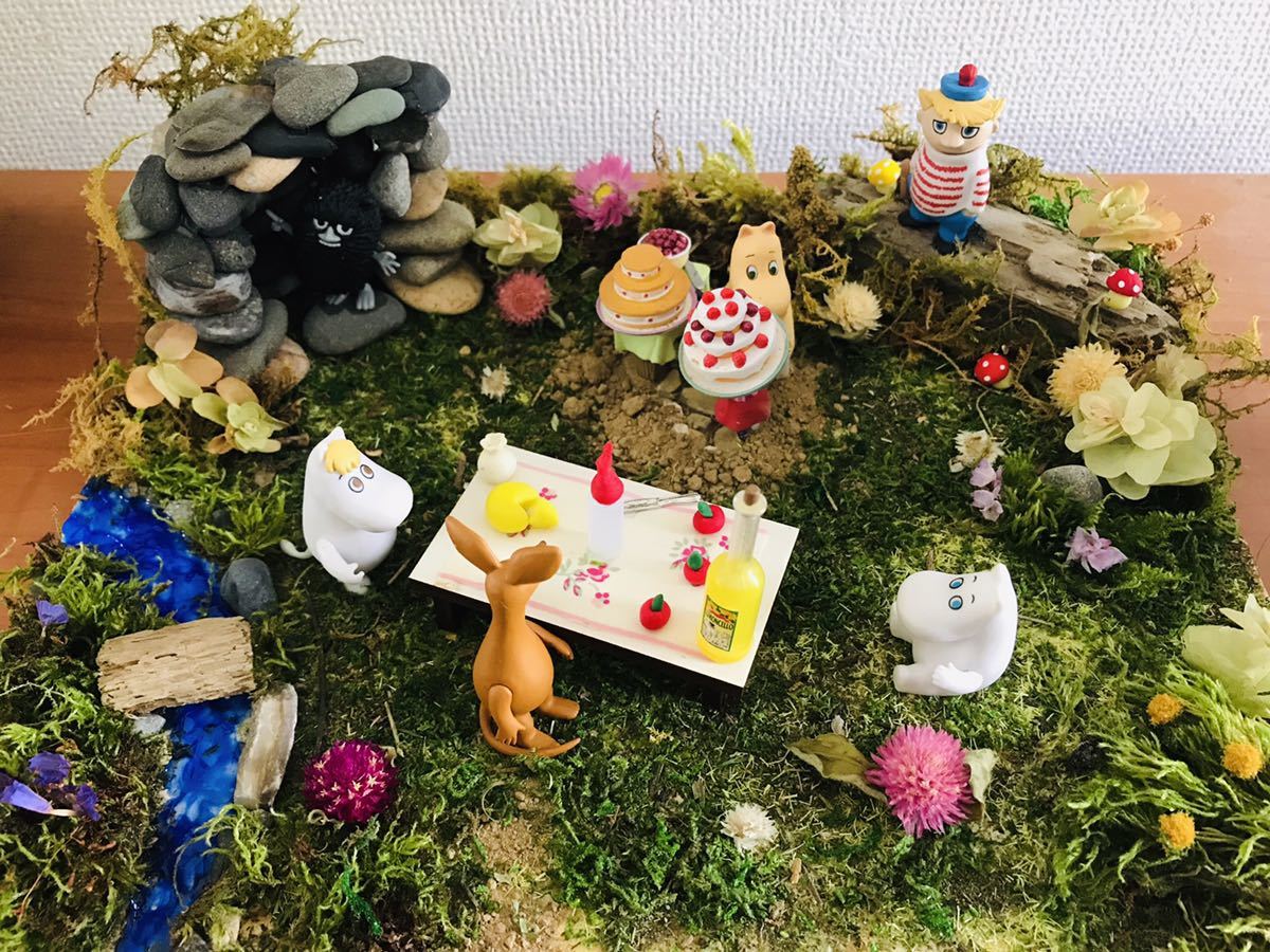 １８８８８円～値下げ❗ムーミン谷✨フィギュア展示用✨ジオラマ✨３５㎝✨限定１品❗ アラビア（ARABIA） ムーミン コレクション ミニフィギュア