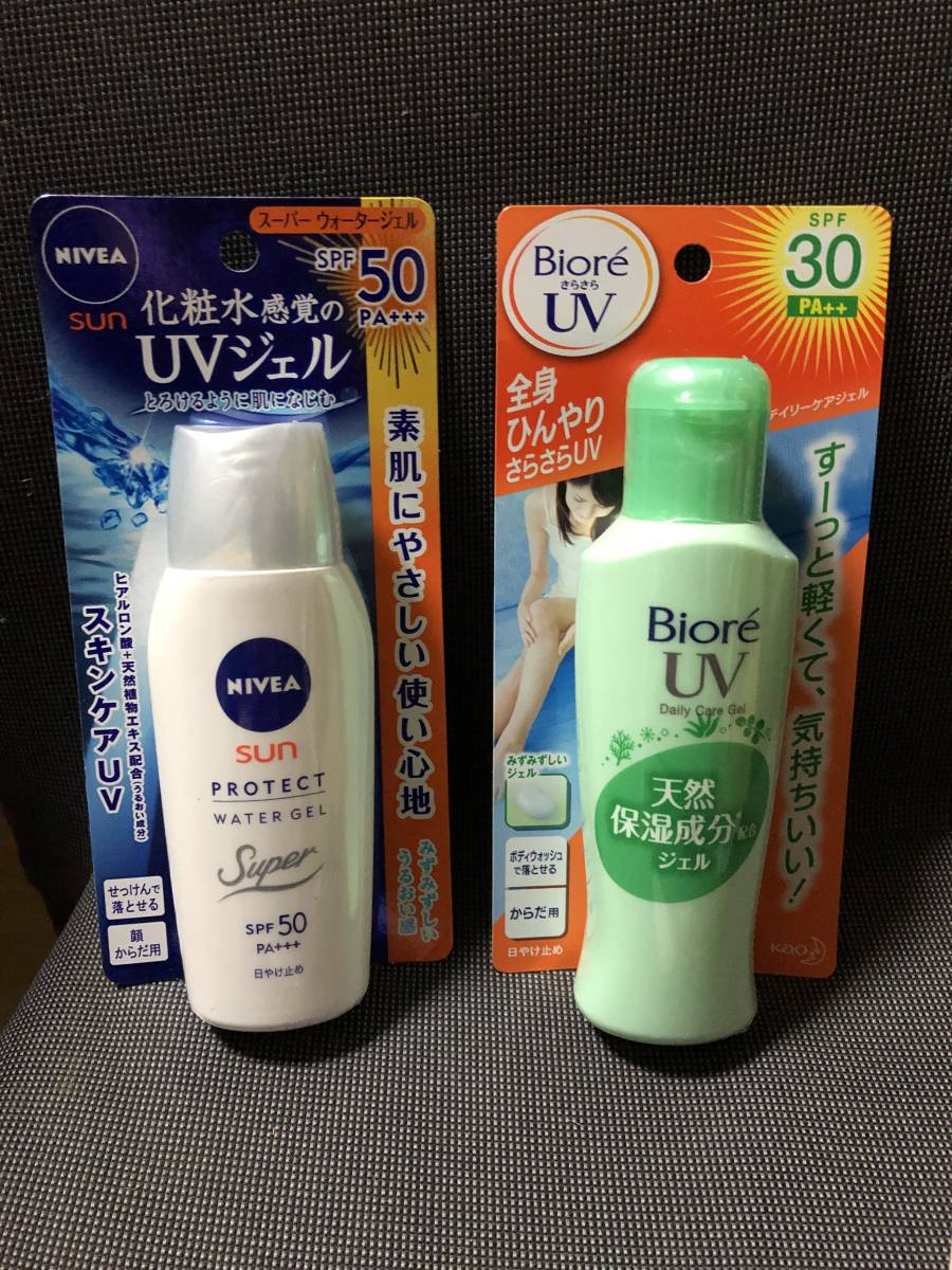 新品 ニベア スーパーウォータージェル ビオレ さらさらuv デイリーケアジェル メンターム Sun Bears2種類 計6本 未使用未開封 おまとめ の落札情報詳細 ヤフオク落札価格情報 オークフリー スマートフォン版