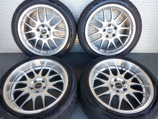 LEGZAS レグザス M700 18インチ 8J +38 9J +38 5穴 PCD114.3 225/45R18