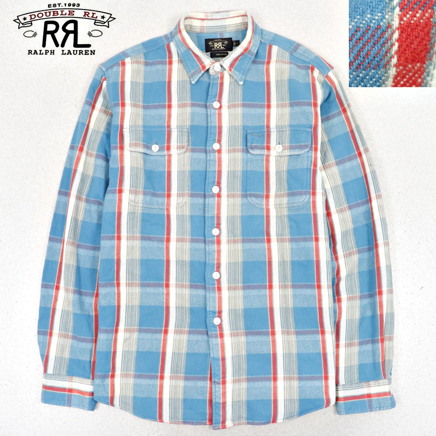 されている 極美品 ネルシャツ ヴィンテージ Rrl 1pgyt M ダブルアールエル チェック なので