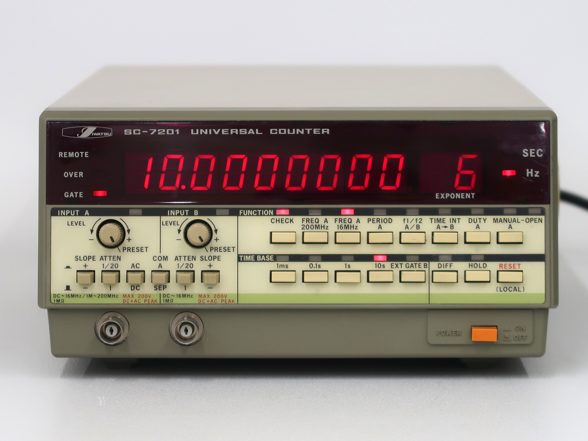 IWATSU SC-7205 ユニバーサルカウンター 230MHz IWATSU SC-7205 ユニバーサルカウンター 230MHz SC-7205 Universal Counter