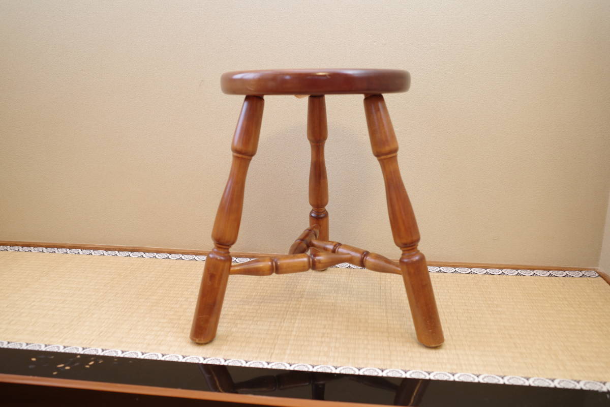 「売約済みです」 松本民芸家具　三脚スツール 松本民芸三脚スツール 松本民芸家具 518型ラッシスツール Rush
