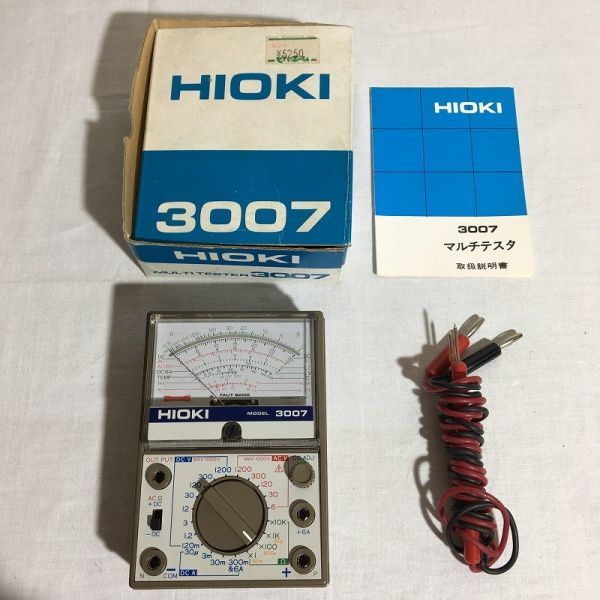 0549 Hioki ヒオキ テスター MODEL 3007（HIOKI 3007 マルチ