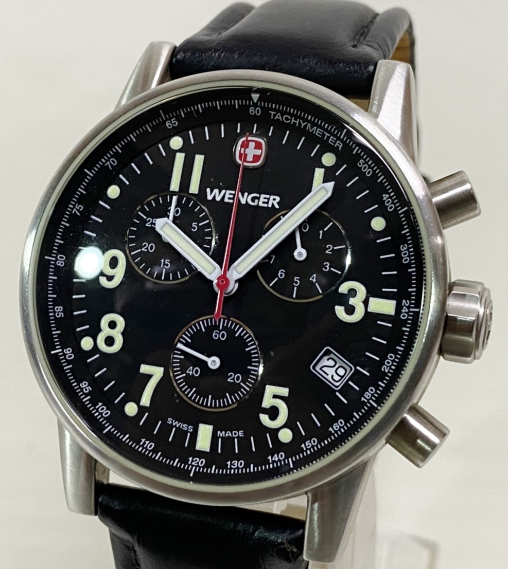 美品 WENGER(ウェンガー) コマンド・クロノ 708XX.XL/T クォーツ腕時計