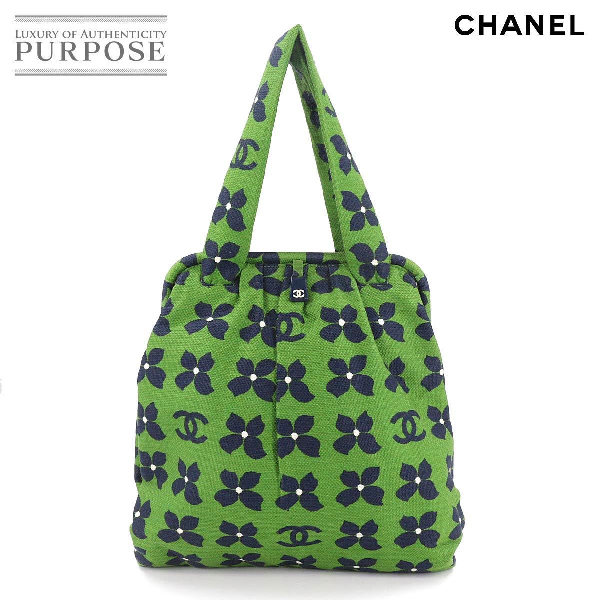 CHANEL フラワーモチーフ　VIPポイントギフト　キャンバストートバッグ シャネル CHANEL フラワーモチーフ がま口 トート バッグ キャンバス