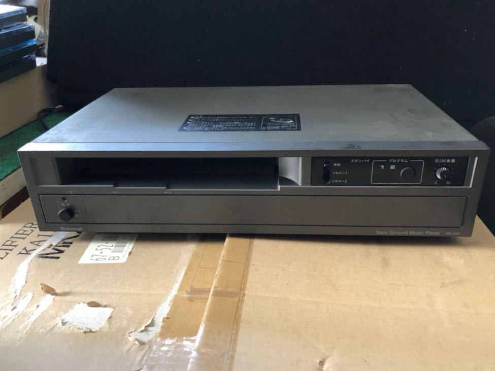 ○National 業務用BGM演奏装置 WB-590 60Hz 動作品 テープ4本付