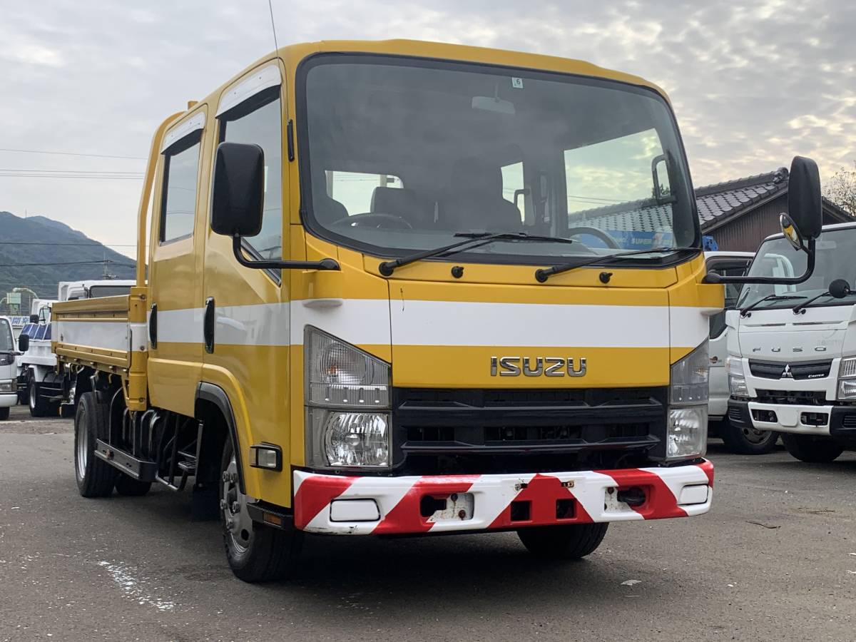動画有 売り切り H年 いすゞ エルフ Elf Wキャブ ダブルキャブ 平ボディ 2 9l ディーゼル ターボ スムーサー エンジン好調 佐賀福岡 の落札情報詳細 ヤフオク落札価格情報 オークフリー スマートフォン版