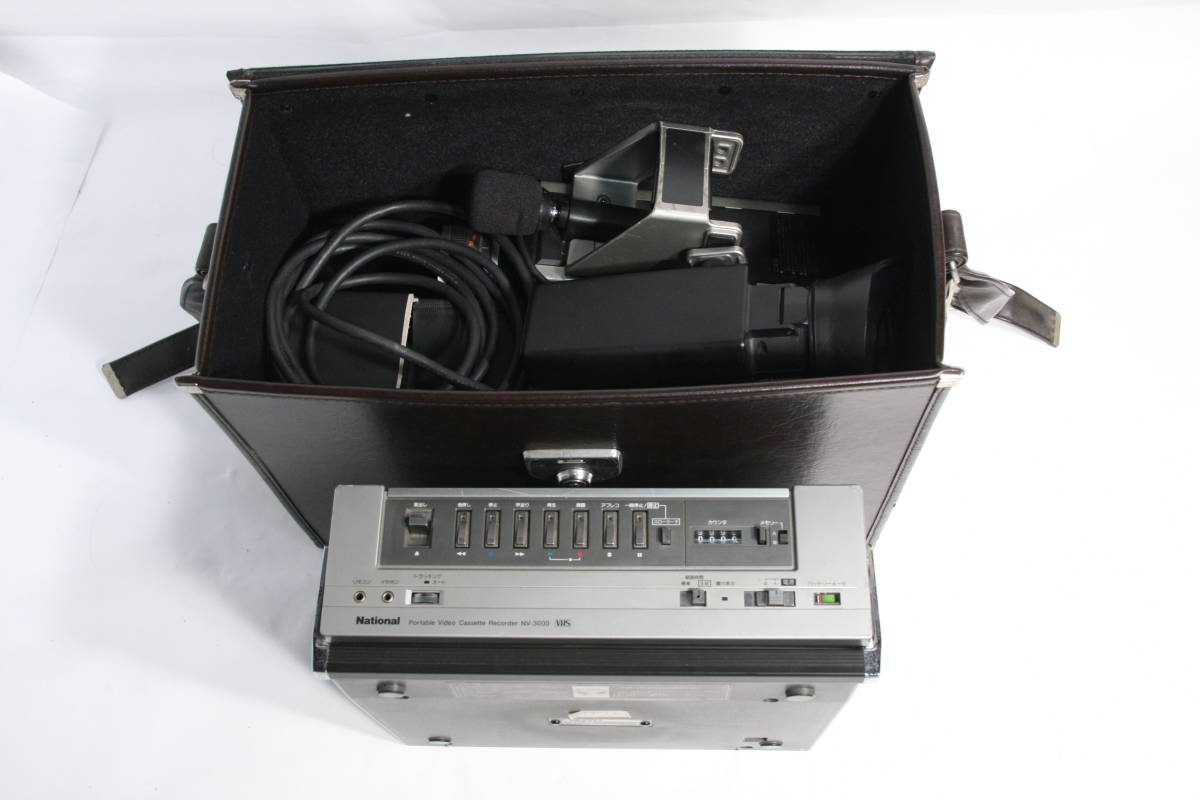 レトロ ナショナル カラービデオカメラ VZ-C600 NV-3000 VW-A37三点