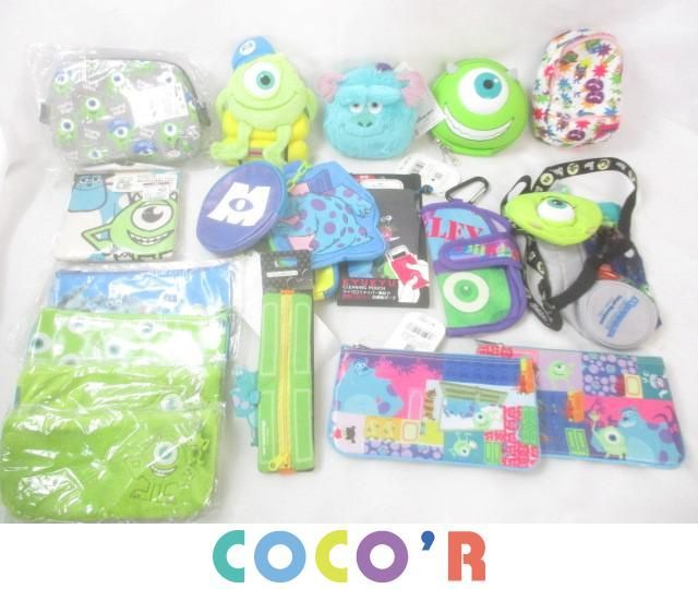 同梱可 中古品 ディズニー モンスターズインク マイク サリー ブー ポーチ パスケース コインケース ボトルケース 等 グッズセット の落札情報詳細 ヤフオク落札価格情報 オークフリー スマートフォン版
