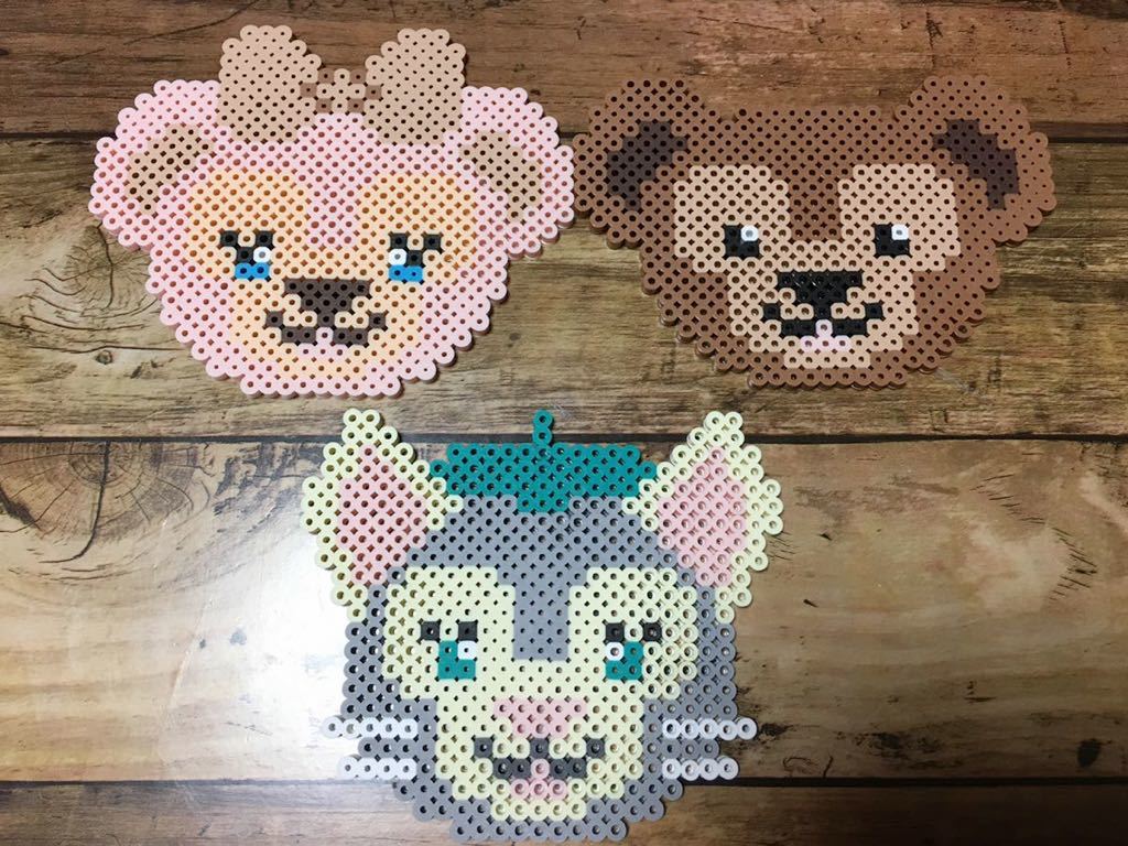 新品 アイロンビーズ ダッフィ風 コースター の落札情報詳細 ヤフオク落札価格情報 オークフリー スマートフォン版