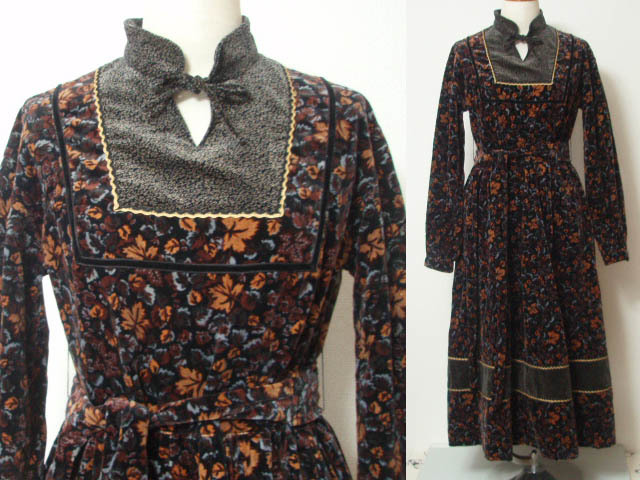 レトロ 古着 葉っぱ柄 ベッチン ワンピ 昭和 ビンテージ クラシカル モード Vintage 70年代 の落札情報詳細 ヤフオク落札価格情報 オークフリー スマートフォン版