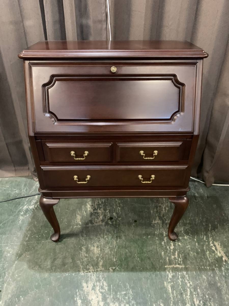 消費税なし 良品 日本屈指高級メーカー マルニ Maruni ライティングデスク 高級家具 アンティーク家具 ブランド家具 猫脚 1025f の落札情報詳細 ヤフオク落札価格情報 オークフリー