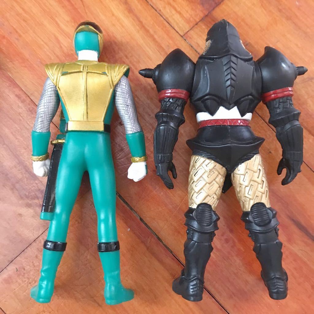 当時物 ソフビ人形 忍風戦隊ハリケンジャー ユタカ製 ツインセット 五