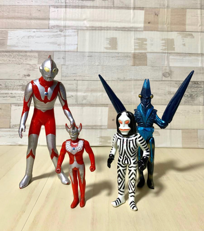 80年代 日本製 ウルトラマン 色々4体セット バルタン星人 ウロトラマン