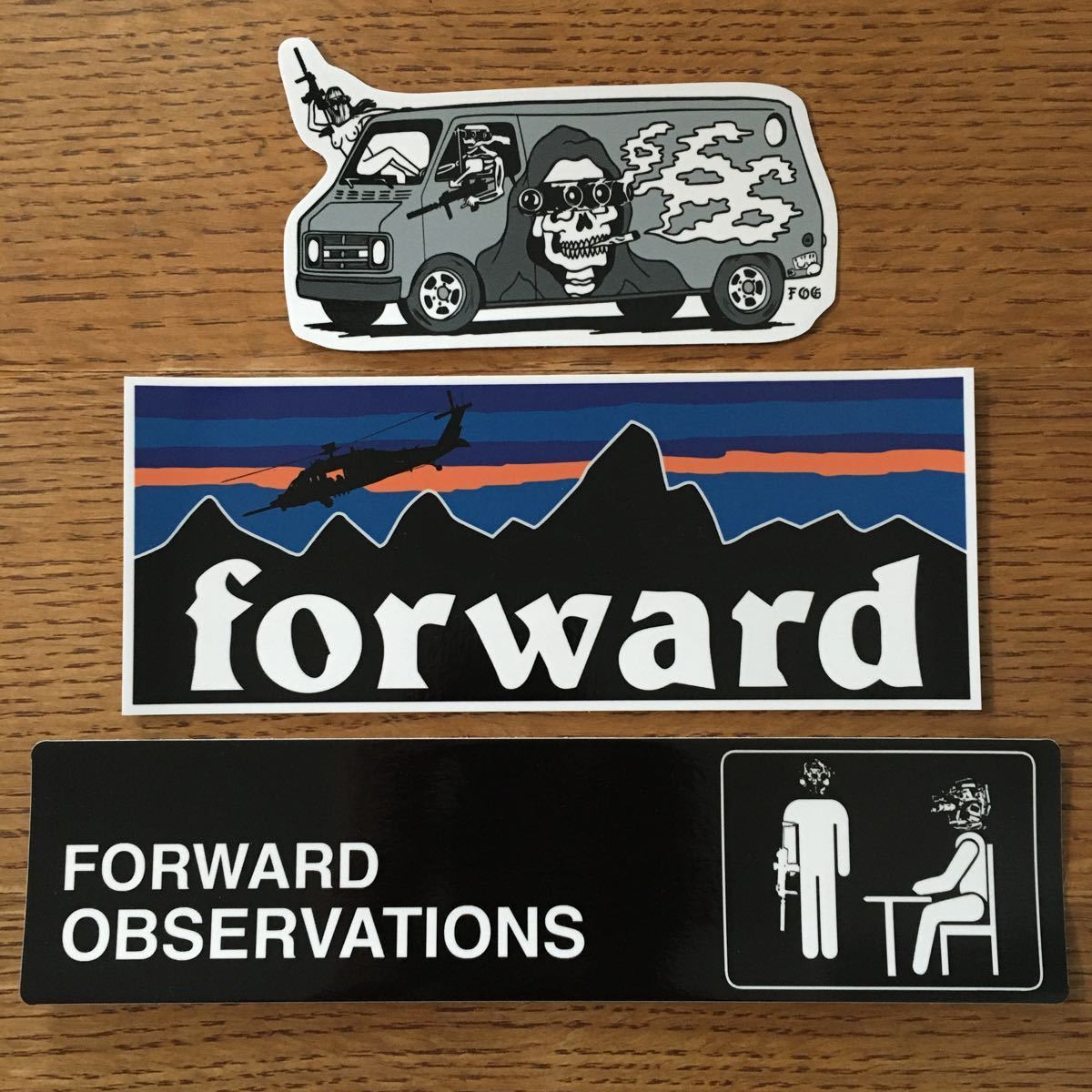 新品】Forward Observations Group ステッカー3種セット (FOG,Ferro