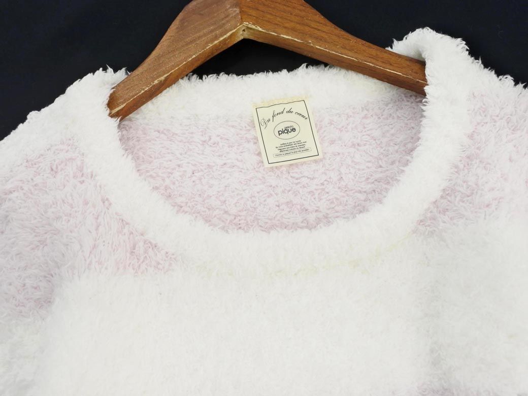 新品 新品 ジェラートピケ モコモコ ボーダー ワンピース ルームウェア Sizef 白ｘピンク Ala7 の落札情報詳細 ヤフオク落札価格情報 オークフリー スマートフォン版