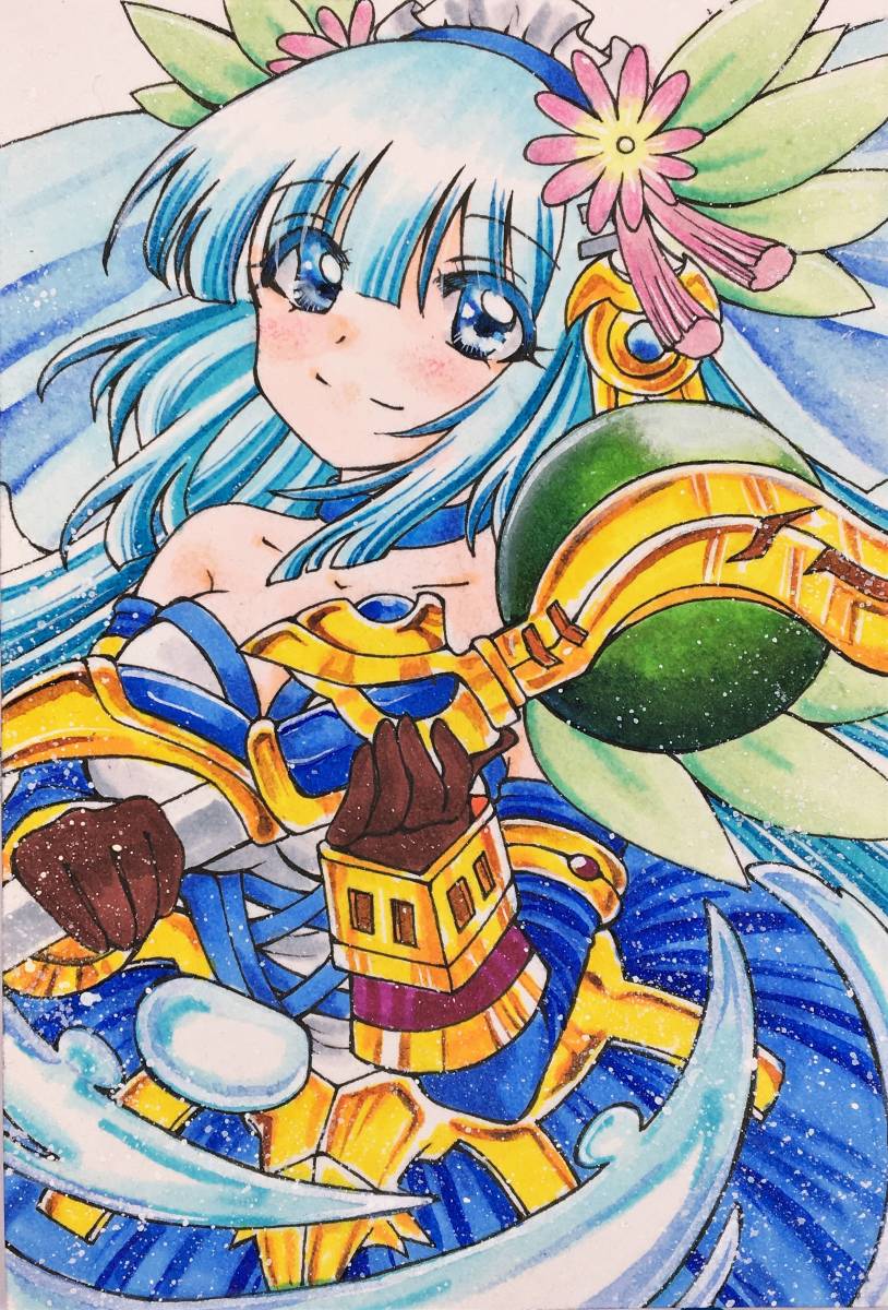 手描きイラスト ハガキサイズ エレメンタルストーリー 賢者エル の落札情報詳細 ヤフオク落札価格情報 オークフリー スマートフォン版