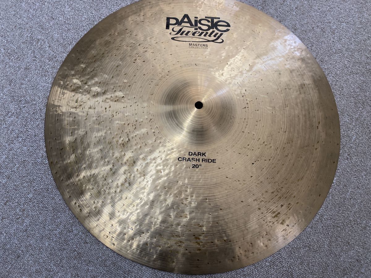 dark crash ride 20インチ PAISTE パイステ masters twenty の落札情報詳細 ヤフオク落札価格検索