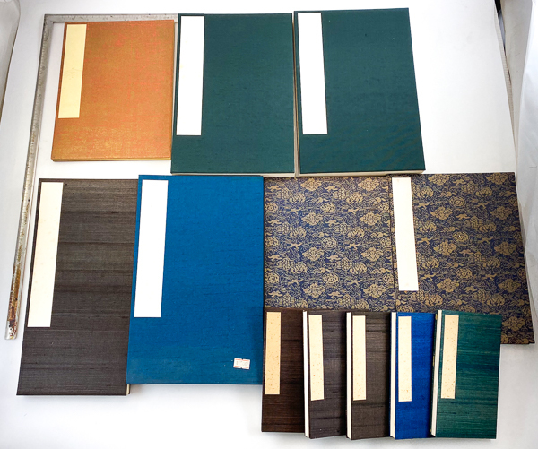 34冊 未使用 折帖 画帳 画帖 作品用に 和綴 布/和紙表装 書道具 書画 