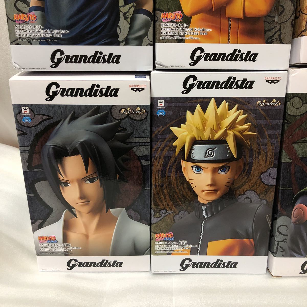 BANPRESTO - ナルト グランディスタ サスケ カカシ ボルト フィギュア ソフビ ナルト グランディスタ サスケ カカシ ボルト フィギュア ソフビ