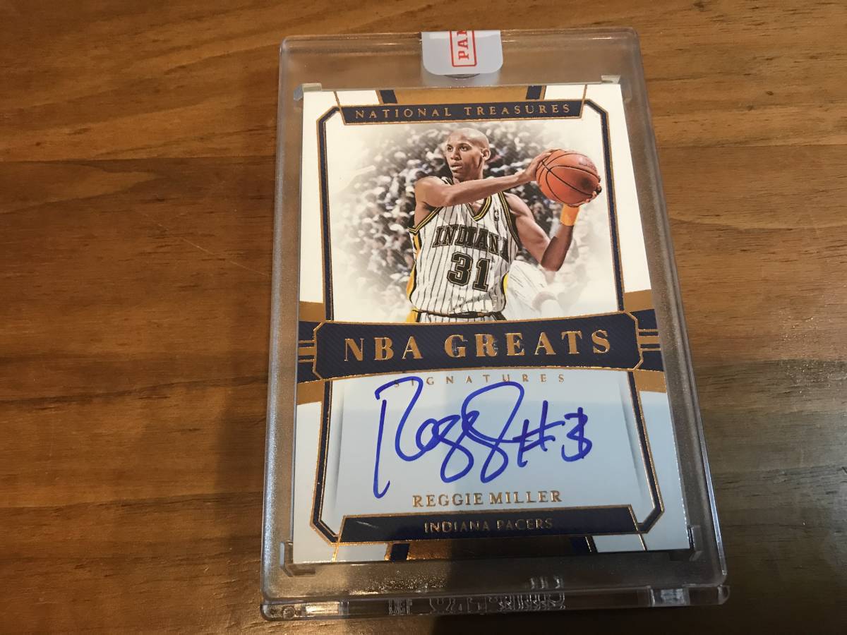 レア 15枚 レジー ミラー Reggie miller auto national treasures NBA 