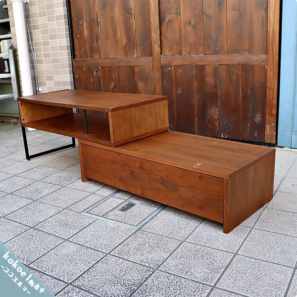 anthem テレビボード ウォールナット×スチール 家具・インテリア