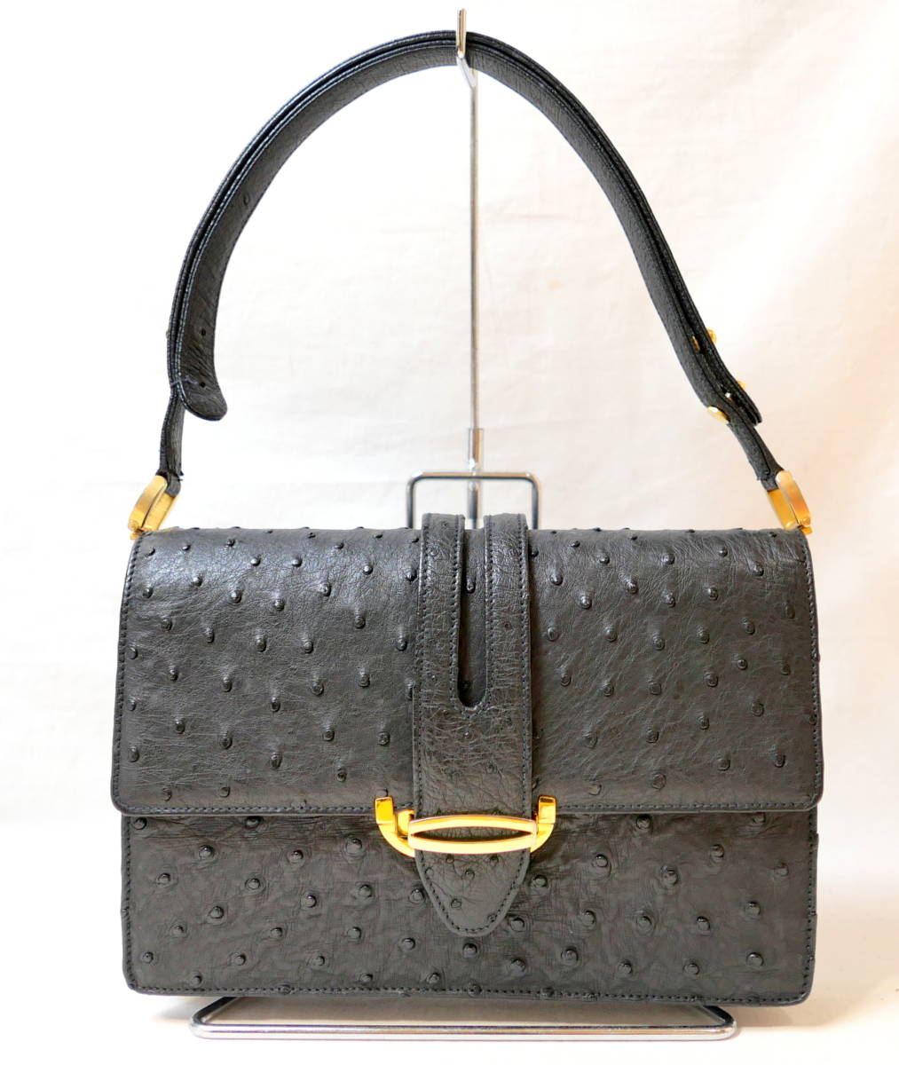 Leu Locati レウロカティ　ハンドバッグ　　　　　　　　 オーストリッチ ⭐️ Leu Locati【レウロカティ】オーストリッチ ハンドバッグ