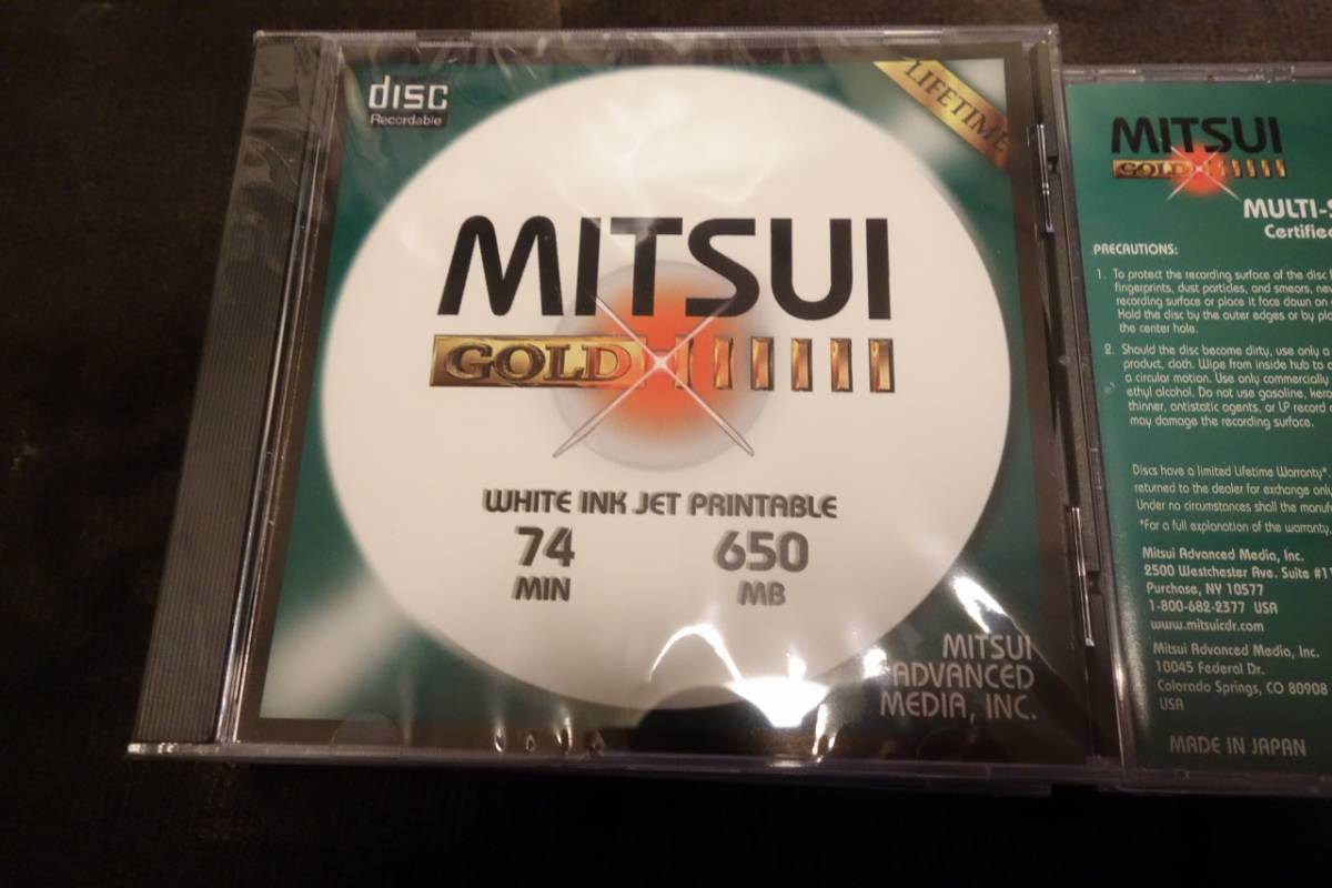 三井化学　Mitsui Gold CD-R 　25枚 Yahoo!オークション -「mitsui gold cd-r」(コンピュータ) の