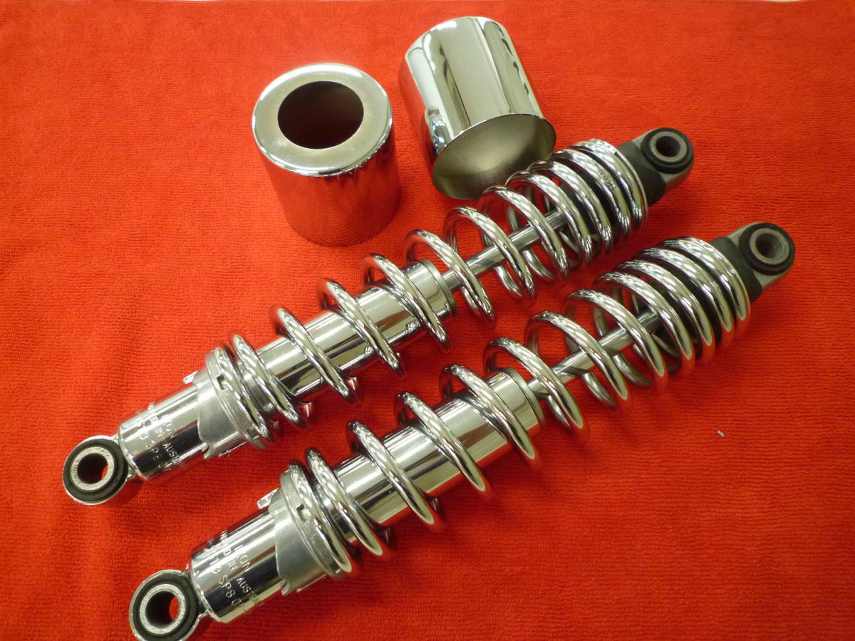 スポーツスター　サスペンション　ikon 美品 IKON（アイコン）サスペンション メッキボディ/ブラック